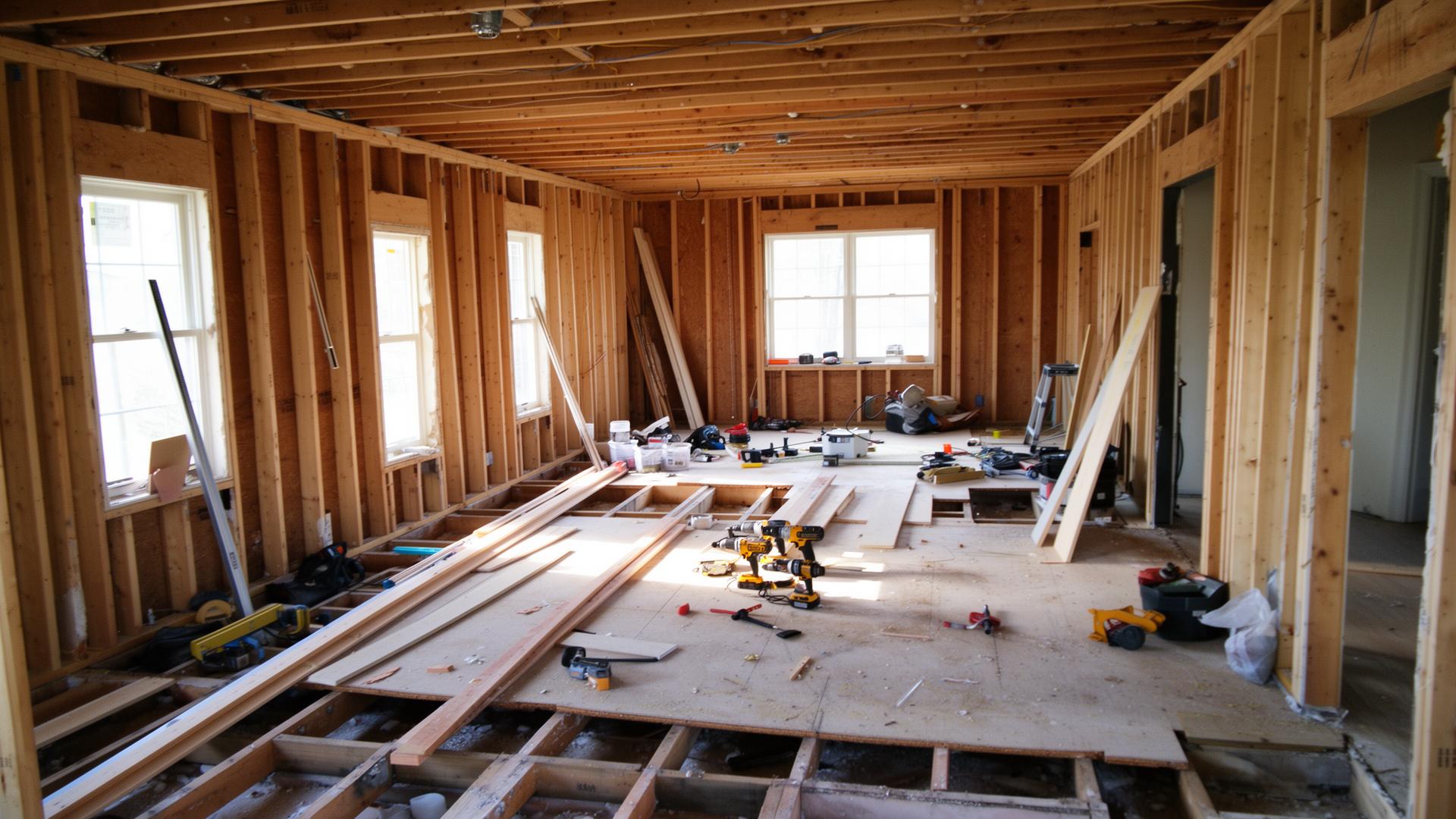 Home renovation in progress